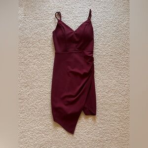 Elegant Burgundy Dress
